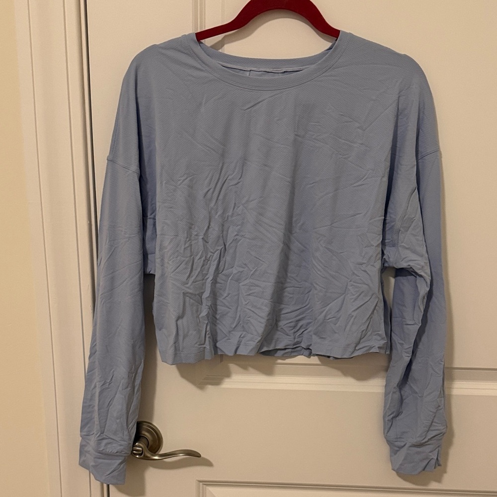 Lululemon Athletica Sky Blue Long Sleeve Tee